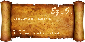 Szekeres Imelda névjegykártya